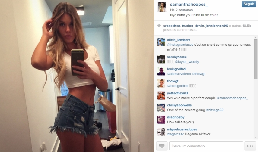 Veja fotos da Samantha Hoopes, o novo affair de Russell Wilson