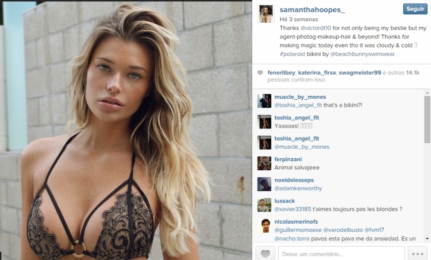 Veja fotos da Samantha Hoopes, o novo affair de Russell Wilson