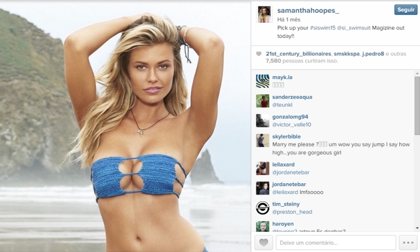 Veja fotos da Samantha Hoopes, o novo affair de Russell Wilson