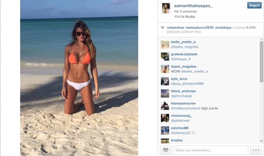 Veja fotos da Samantha Hoopes, o novo affair de Russell Wilson