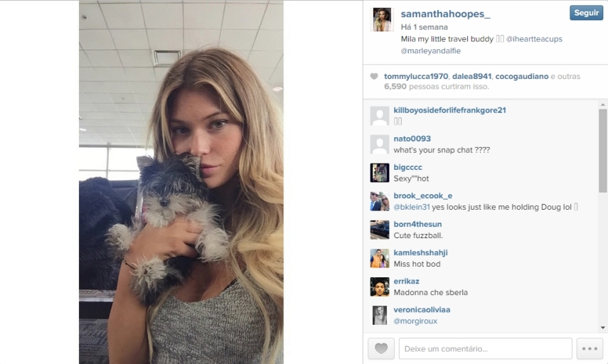 Veja fotos da Samantha Hoopes, o novo affair de Russell Wilson