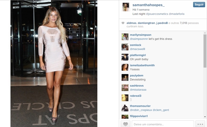 Veja fotos da Samantha Hoopes, o novo affair de Russell Wilson