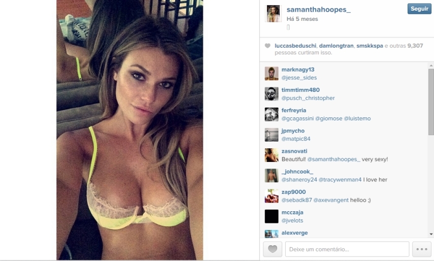 Veja fotos da Samantha Hoopes, o novo affair de Russell Wilson