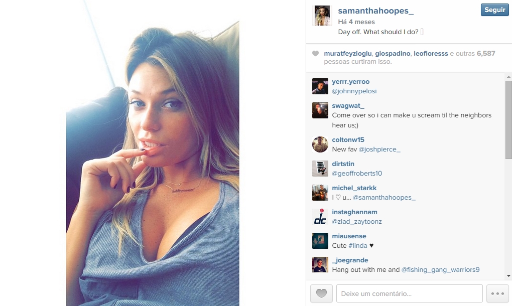 Veja fotos da Samantha Hoopes, o novo affair de Russell Wilson