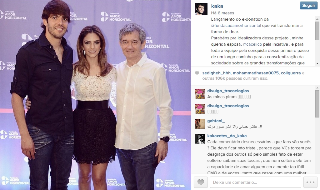 Kaká esbanja bom gosto em suas escolhas de roupas