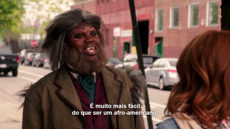 Quando Titus achou que ser lobisomem era muito melhor do que afro-americano. 