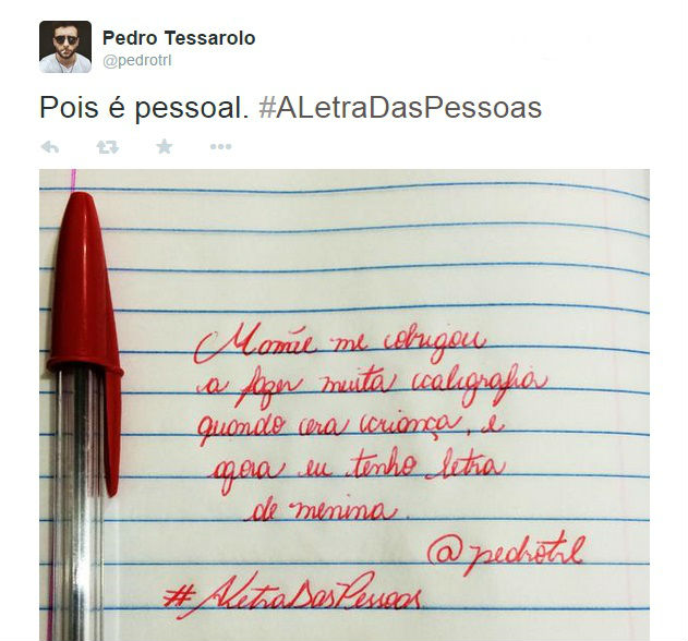 Ah, mas nem tem mais esse negócio de 