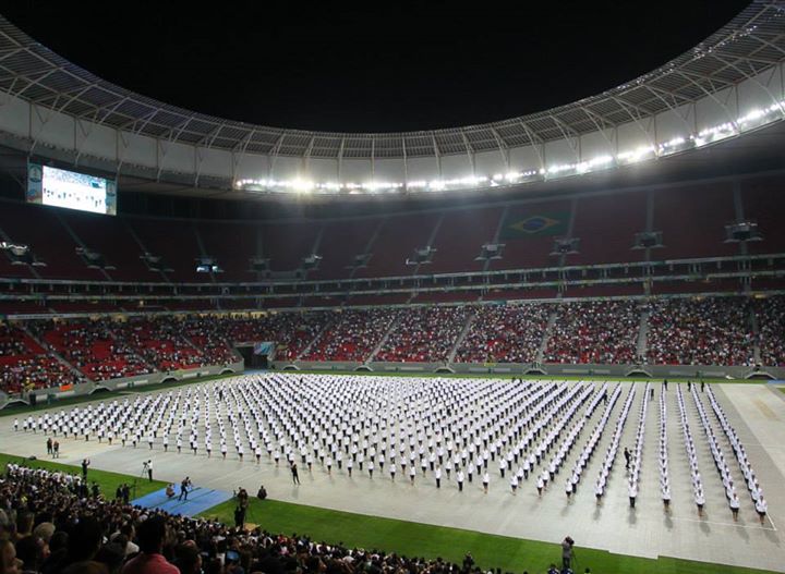 Formatura da PM no Mané Garrincha foi um dos eventos 'diferentes' do estádio