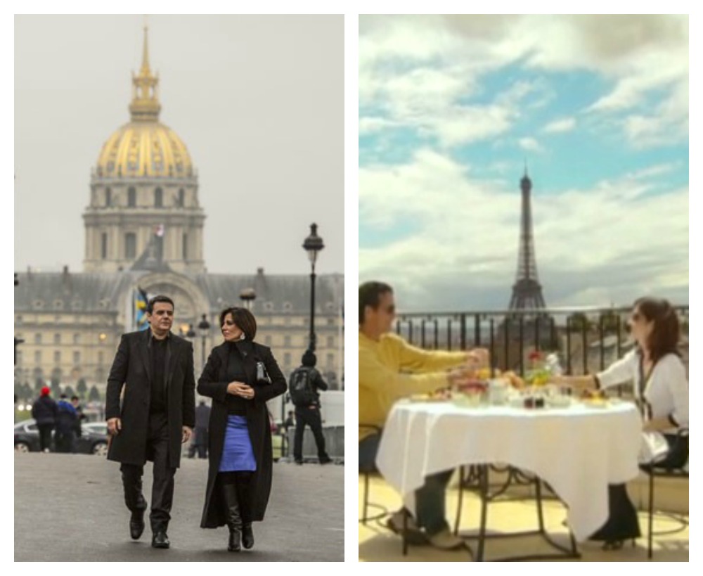Paris, a cidade fetiche de muitos, parece ser a de Gilberto Braga também. Em "Dancin' Days", esse é um dos locais onde Julia (Sonia Braga) passa uma temporada quando resolve ficar chique.
É para onde Beatriz leva o empresário Evandro Rangel, a fim de conquistá-lo e dar o golpe do baú.
Na Cidade Luz o cineasta Fernando Amorim (Marcos Palmeira) e a mulher, Beatriz (Débora Evelyn), de "Celebridade", se despedem da Europa, depois de anos morando lá, antes de voltar ao Brasil.