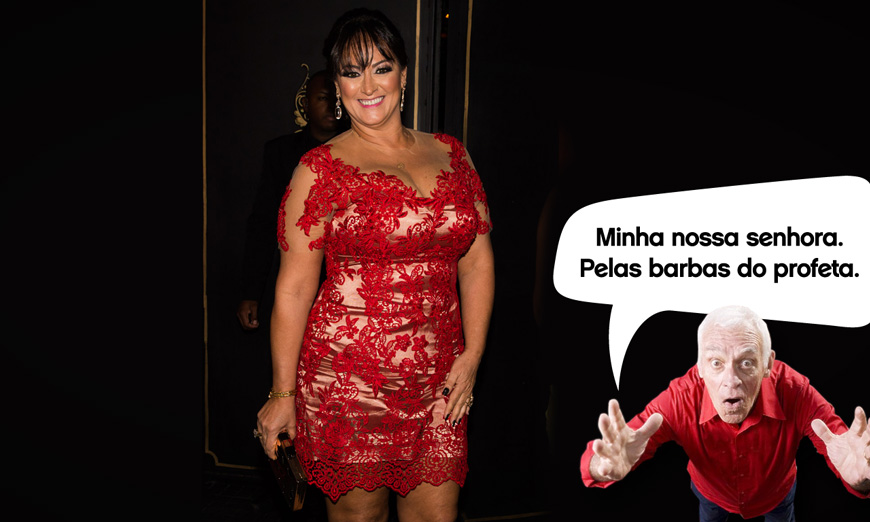 "Minha nossa senhora. Pelas barbas do profeta", de Silvio Luiz, representa bem o vestido da mãe de Neymar