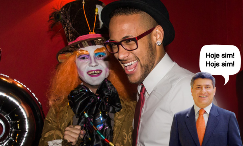 Tradicional frase de Cleber Machado ilustra o passo a passo do intruso na foto
