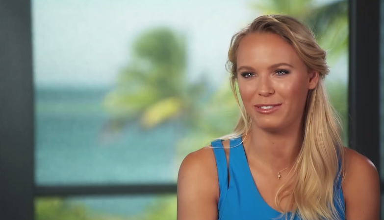 Caroline Wozniacki se destaca pelo seu talento e por sua beleza