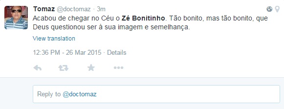 Deus tá vendo essa zueira 