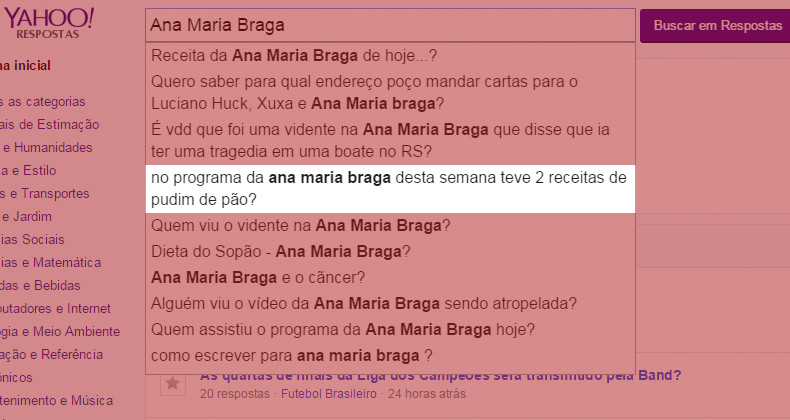 Pô Ana, repetindo receita meu? Na mesma semana? Tá achando que o povo é burro?