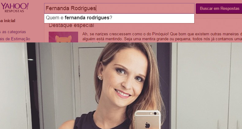 Gente, que maldade. Essa é a única pergunta?