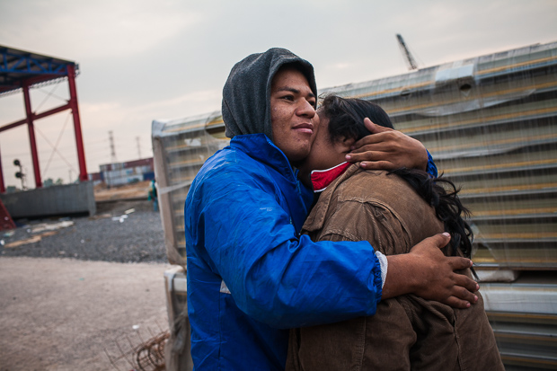 Casal de imigrantes hondurenhos