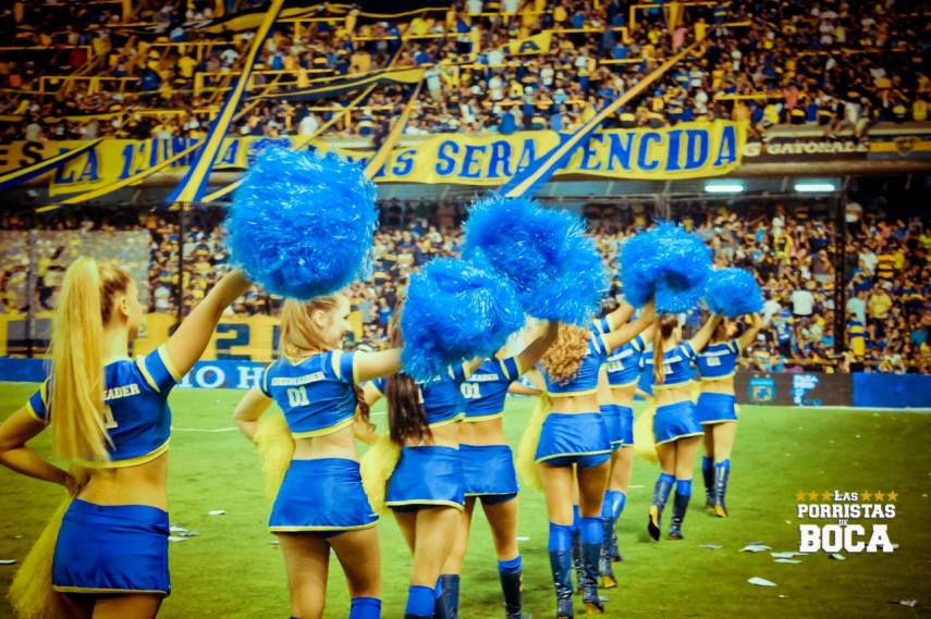 Las Boquitas, as famosas cheerleaders do Boca Juniors