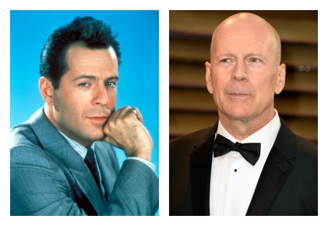 E se envolvia com o gerente da agência, David (Bruce Willis)