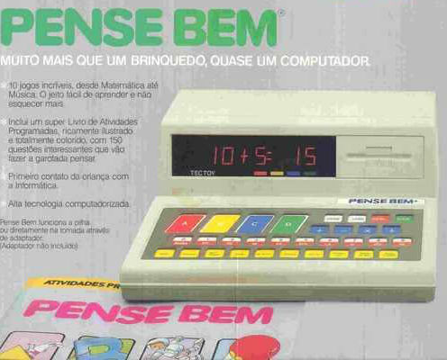 Foi provavelmente o mais próximo de um notebook que você teve na sua infância.Ele era um jogo de conhecimento com vários temas, como história, geografia e matemática.