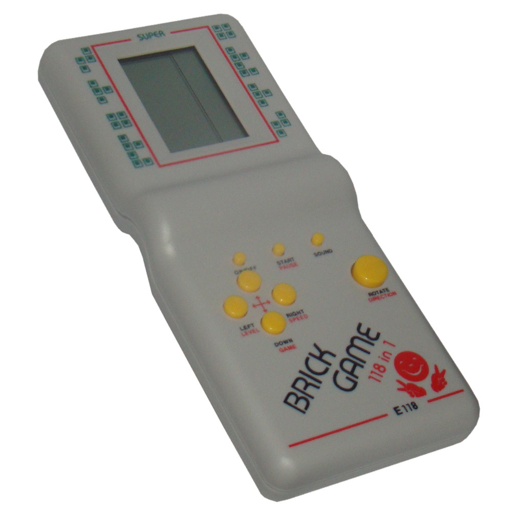 Game Boy? PSP? Videogame portátil é isso aí, amigão. Três trilhões de jogos em um. Todos jogos iguais, é claro.