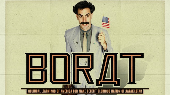 

Borat (Sacha Baron Cohen) é jornalista e ilustre apresentador da Kazakh TV , do Cazaquistão - que quase ninguém tinha ouvido falar até o momento.    
