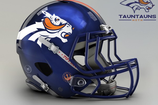 Capacete personalizado de Star Wars do Denver Broncos