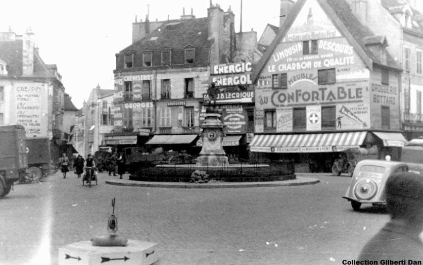 Praça François Rude, em 1944.