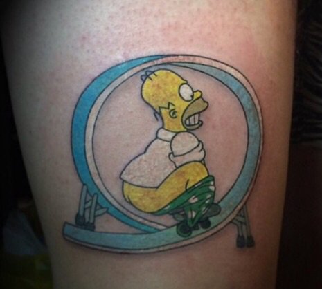 O Instagram thesimpsonstattoo junta quase 300 tatuagens inspiradas no desenho americano