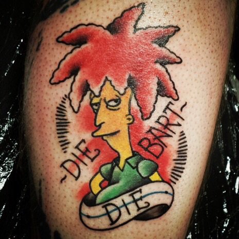Quadro Personalizado Bart Simpson Tattoo em Promoção na Americanas