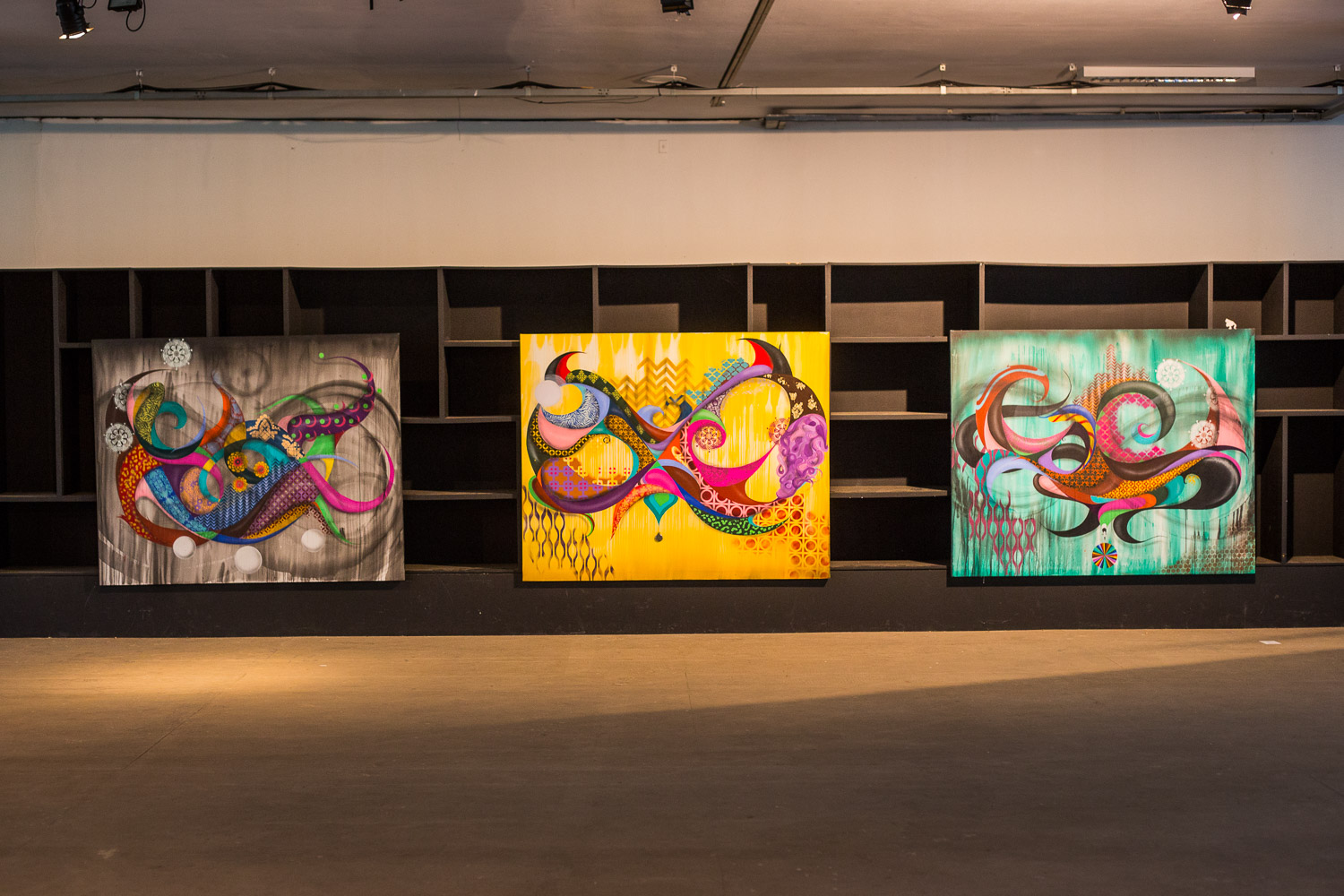 Obras na Bienal do Graffiti