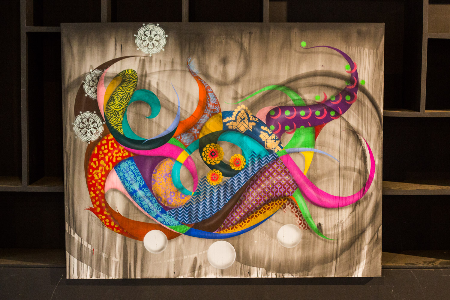Obras na Bienal do Graffiti