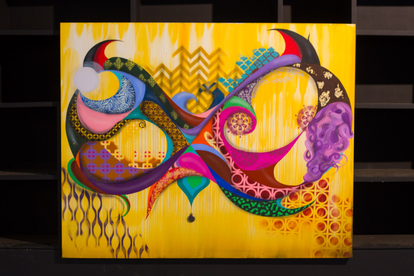 Obras na Bienal do Graffiti 