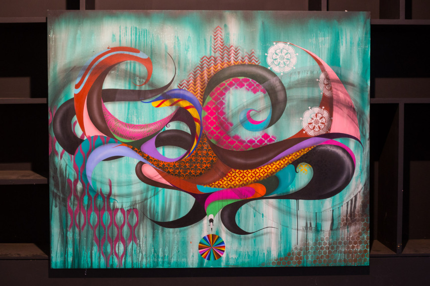 Obras na Bienal do Graffiti 