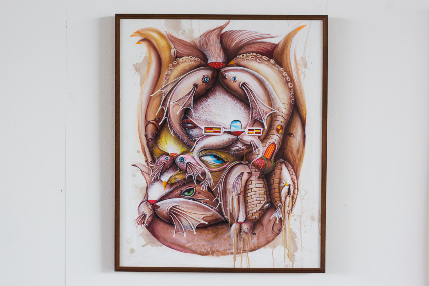 <b>Idade</b>:  39 anos 

<b>Cidade</b>: Belo Horizonte (MG)

<b>Bio</b>: Faz grafite desde 1997.  Abstração e surrealismo em uma mistura  de técnicas estão presentes no trabalho do artista.  