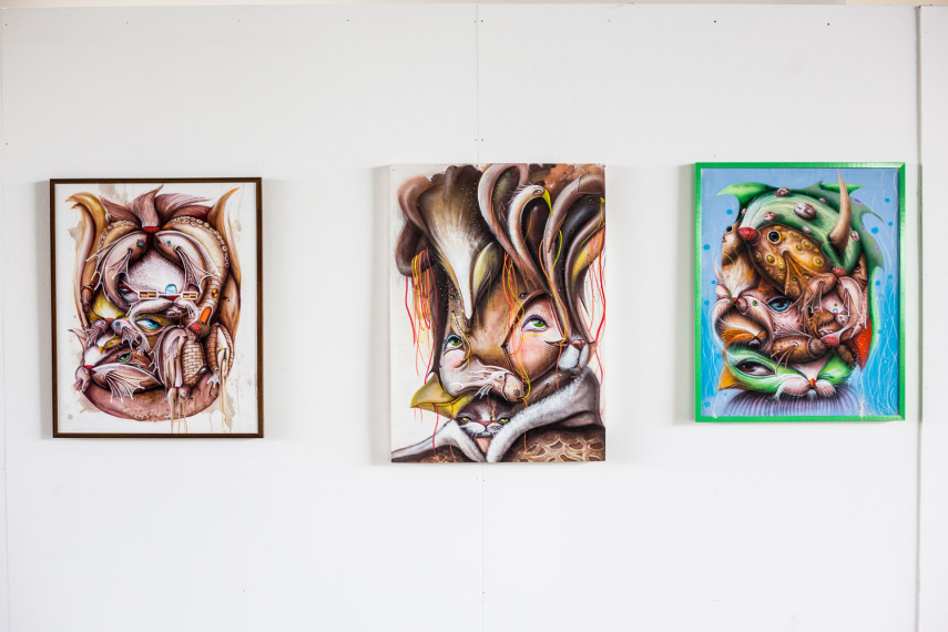 Obras na Bienal do Graffiti 