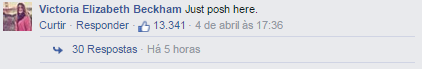 Apenas a Posh aqui