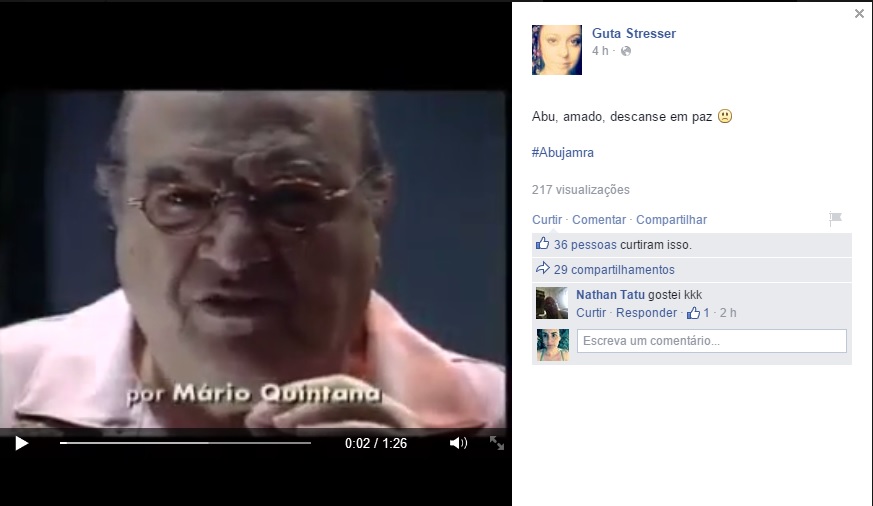 Abu, amado...descanse em paz