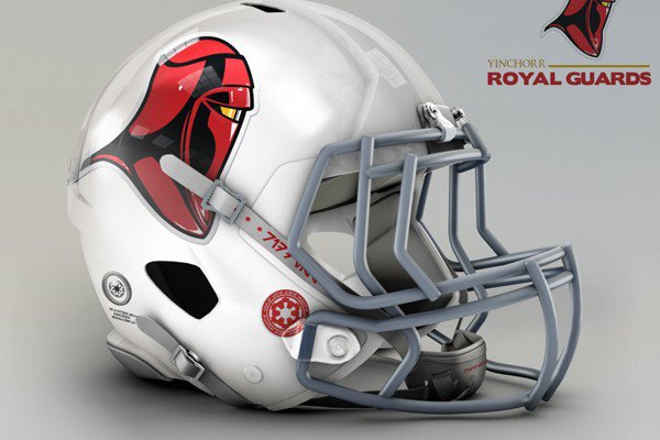 Capacete personalizado de Star Wars do Arizona Cardinals