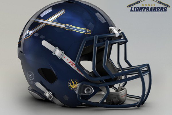 Capacete personalizado de Star Wars do San Diego Chargers