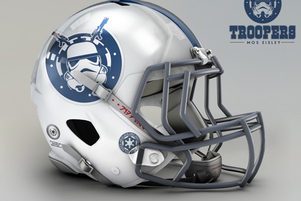 Capacete personalizado de Star Wars do Indianapolis Colts