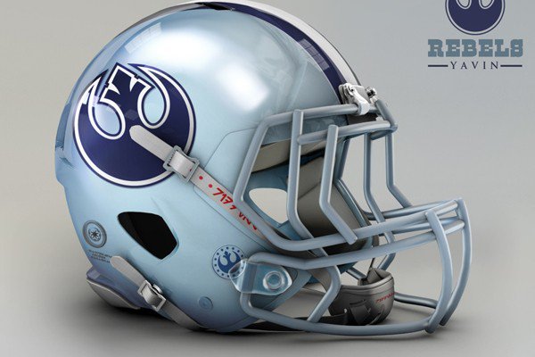 Capacete personalizado de Star Wars do Dallas Cowboys