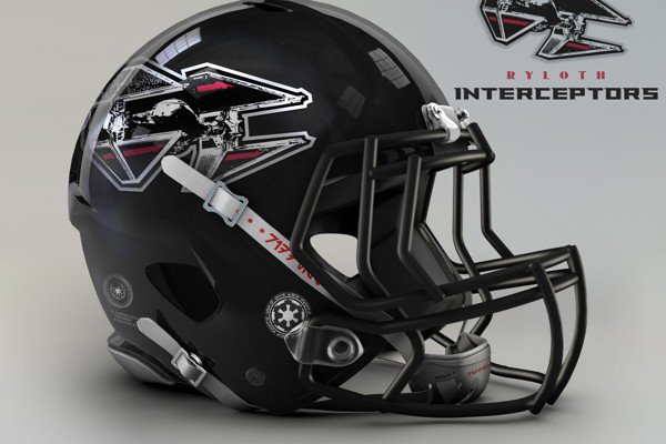 Capacete personalizado de Star Wars do Atlanta Falcons