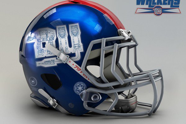 Capacete personalizado de Star Wars do New York Giants