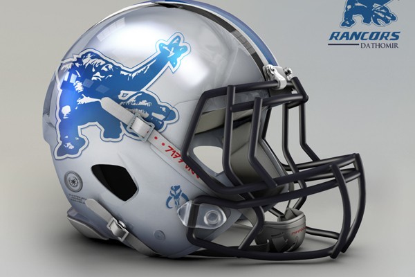 Capacete personalizado de Star Wars do Detroit Lions