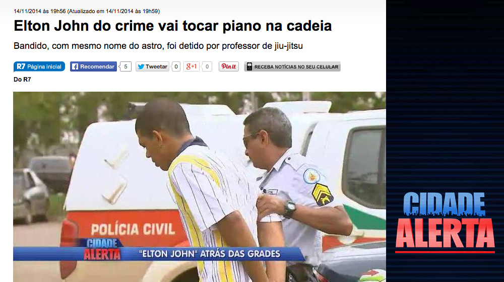 Pode dizer adeus à estrada de tijolos amarelos, Elton, que agora você vai ver o sol nascer quadrado.