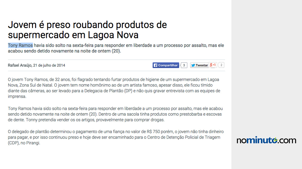 Bom, a pergunta é: os produtos eram Friboi?