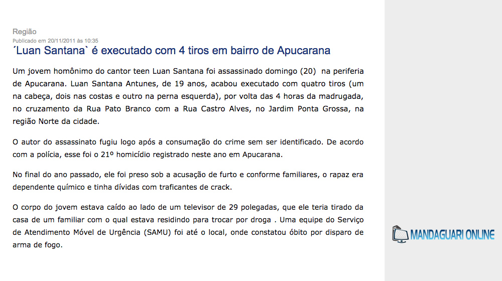 Foi o fim de uma carreira meteórica (da paixão), hein hein?
