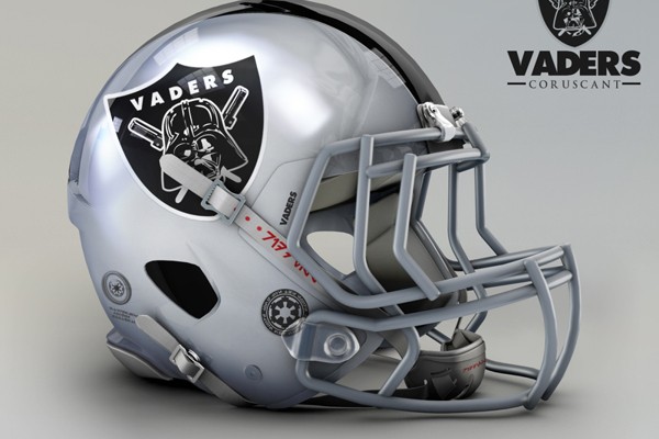 Capacete personalizado de Star Wars do Oakland Raiders