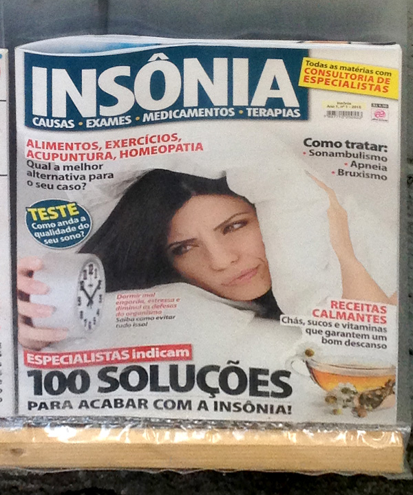 Imagina que você abre a revista, começa a ler as matérias e as letras vão ficando propositalmente embaralhadas, para dar a impressão de que você está com sono?