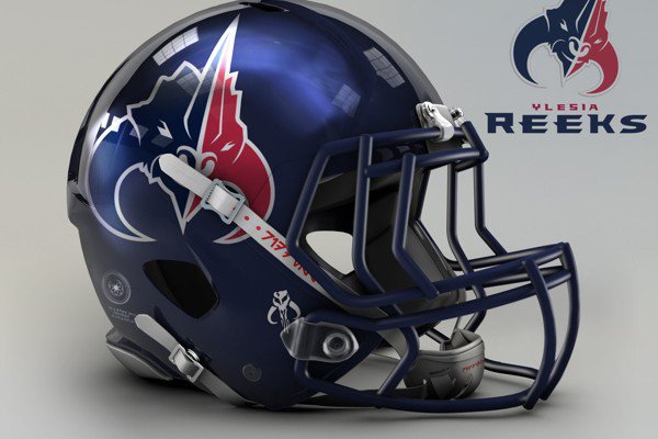 Capacete personalizado de Star Wars do Houston Texans